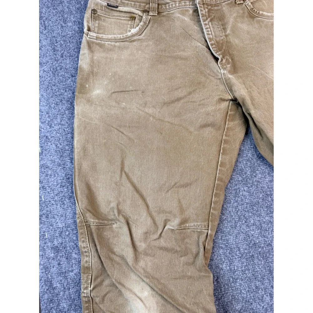 Kuhl Rydr Mens 34x32 Brown Patina Dye Articulated Knee Hiking Utility Pants